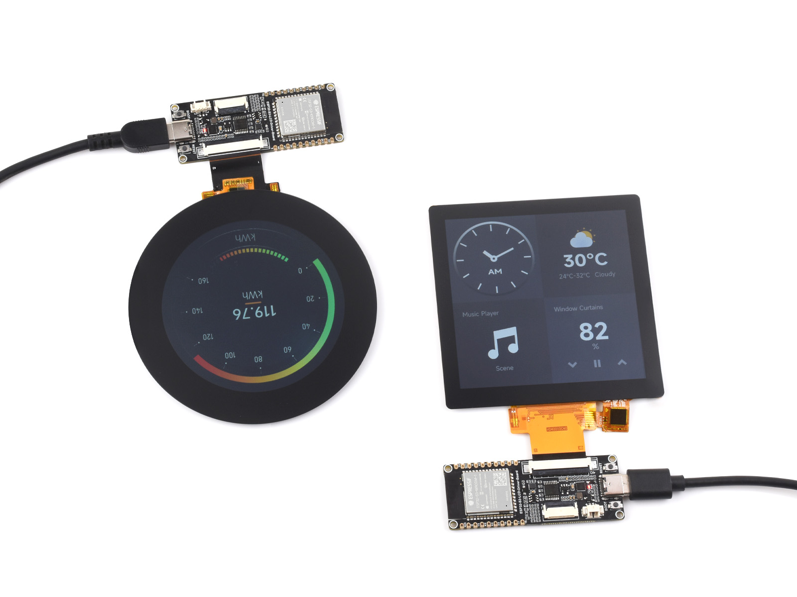 Esp32 S3 - ESP32-S3 RGB LCD sürücü panosu, 32-bit