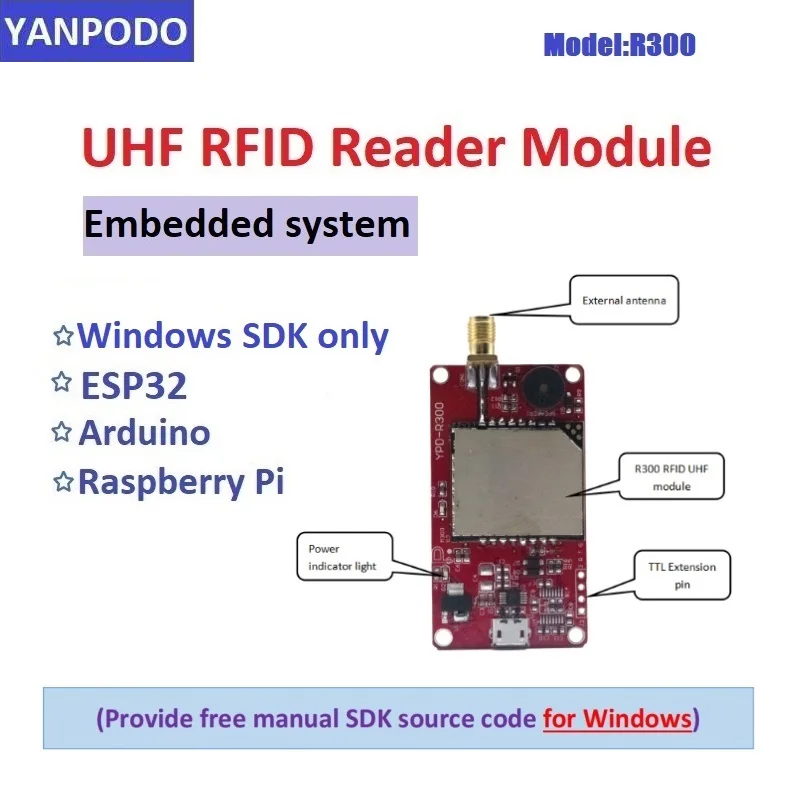 R300 UHF RFID Okuyucu Modülü,  - Esp32 Uart Module incelemesi ve fiyatı
